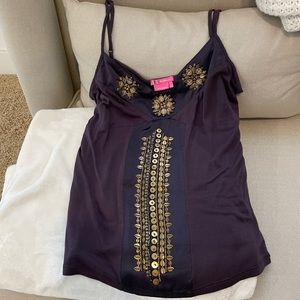 BCBG Girls Cami Embellished Top Size Small